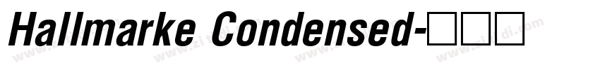 Hallmarke Condensed字体转换